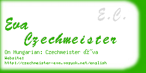 eva czechmeister business card
